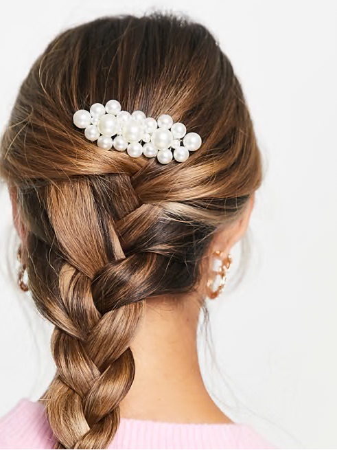 Pearl Cluster Hair Comb